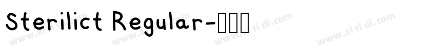 Sterilict Regular字体转换